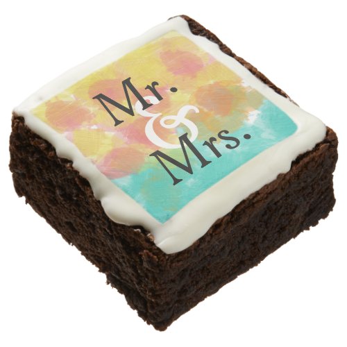 Mr and Mrs Artsy Watercolors Brownie