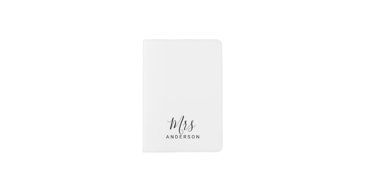 Mr and Mrs passport cover (Black, White)