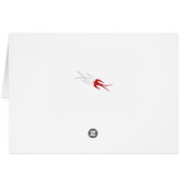 Mr. and Mrs. Blob Cartoon Fun Alien Note / Card (Back Horizontal)