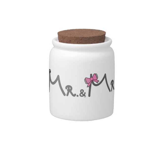 Mr. and Mrs. Candy Dish (Front)