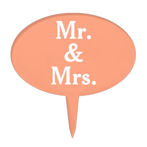 Mr and Mrs Cantaloupe White Cake Picks