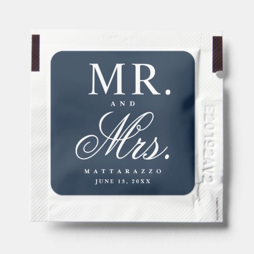 Mr and Mrs Classic Wedding Couples Favor Hand Sanitizer Packet