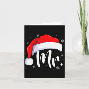 Mr And Mrs Claus Couples Matching Christmas Pajama Card