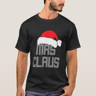 Mr And Mrs Claus Family Matching Pajamas Xmas Sant T-Shirt
