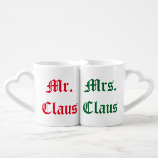 Mr. and Mrs. Claus Mugs