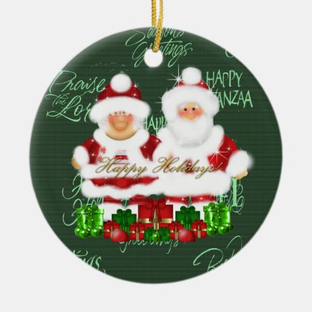 Mr. And Mrs. Claus Ornament