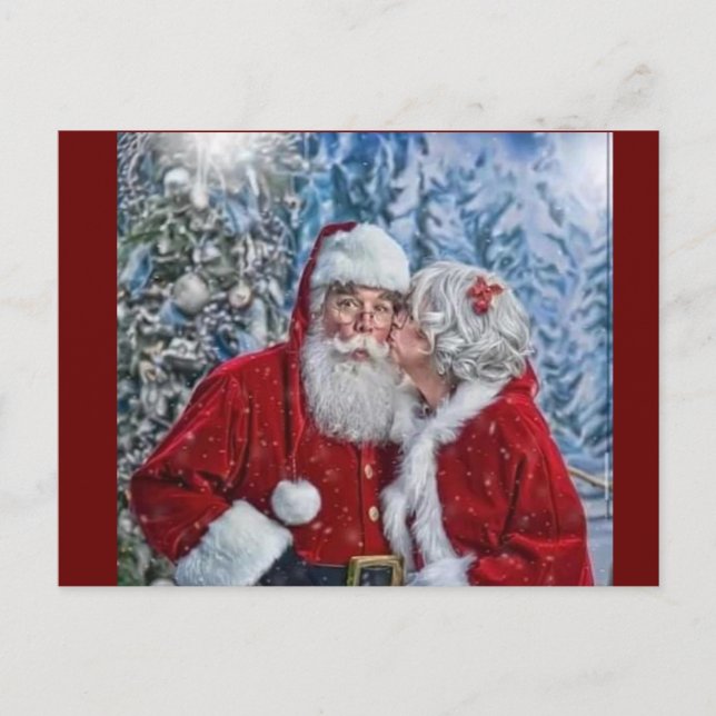 Mr and Mrs claus Postcard (Front)
