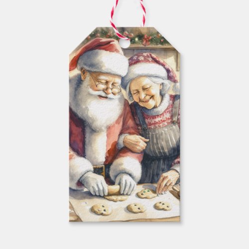 Mr and Mrs Clause Cute Christmas to and from Gift Tags