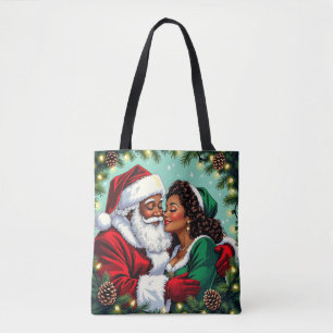 Mr and Mrs Clause Sweet Christmas Tote Bag