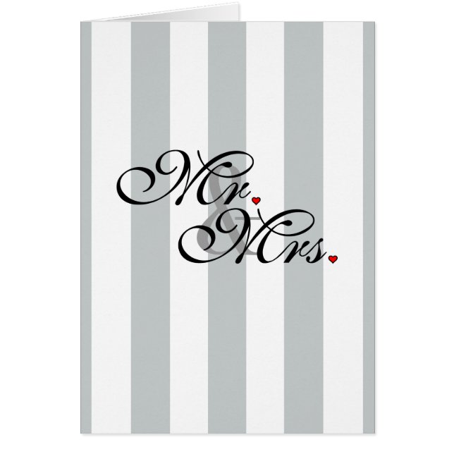 Mr. and Mrs. Click to Customize Color Stripes (Front)