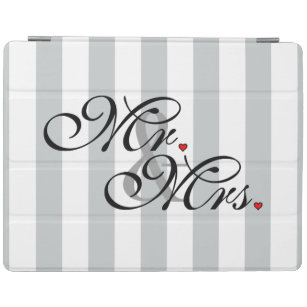 Mr. and Mrs. Click to Customize Color Stripes iPad Smart Cover