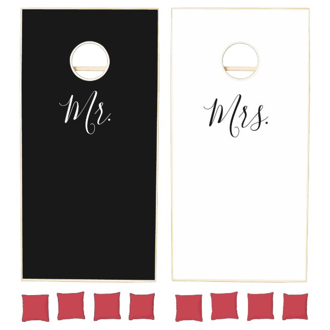Mr. and Mrs. Cornhole Set (Set)