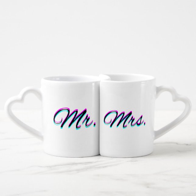 Mr. and Mrs. Couple Mugs (Front Nesting)