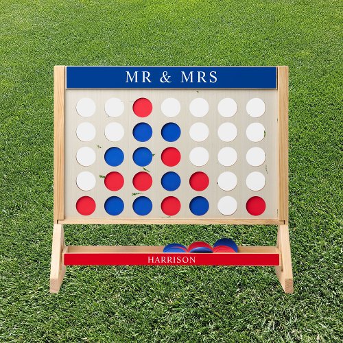 Mr and Mrs Couples  Wedding Lawn Games 4th of July Fast Four