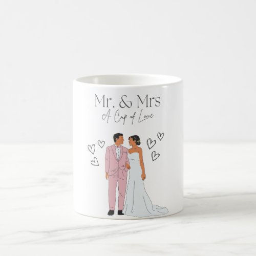 Mr and Mrs  cup design