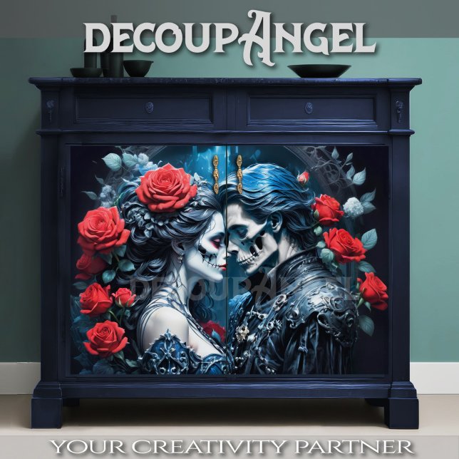 Mr and Mrs Dracula - Decoupage -  Tissue Paper (Creator Uploaded)