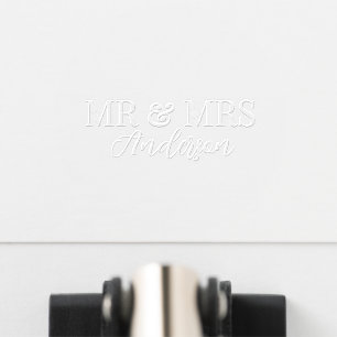 Mr and Mrs Elegant Design Embosser