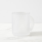 Mr and Mrs | elegant modern matching couple Frosted Glass Coffee Mug (Front Right)