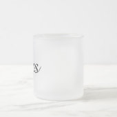 Mr and Mrs | elegant modern matching couple Frosted Glass Coffee Mug (Center)