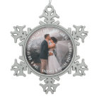 Mr And Mrs First Christmas Holiday Wedding Photo