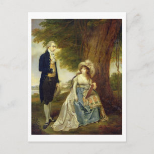 Mr and Mrs Fraser, c.1785-90 (oil on canvas) Postcard