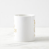 Mr and Mrs Gold Script Wedding Gift Coffee Mug (Center)