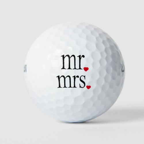 Mr And Mrs Golf Balls