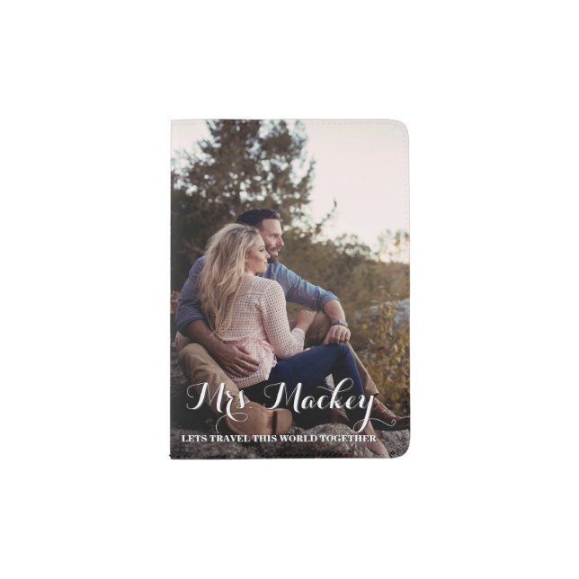 Mr and Mrs His and Hers Atlas Photo Passport Holder (Front)