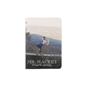 Mr and Mrs His and Hers Atlas Photo Passport Holder