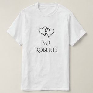 Mr and Mrs his hers matching matching t shirt set