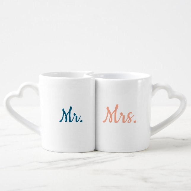 Mr. and Mrs./Hubby and Wifey coffee mugs (Back Nesting)