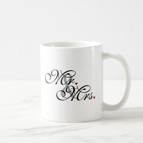 Mr and Mrs Husband Wife His Her Newly Weds Coffee Mug