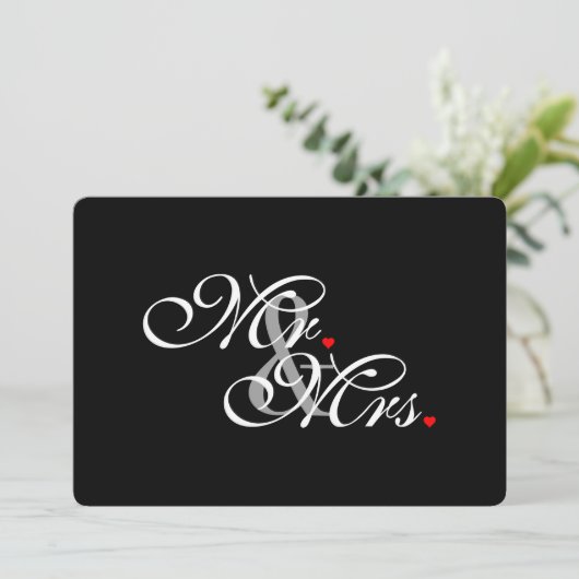 Mr. and Mrs. Husband Wife His Hers Newly Weds (Standing Front)