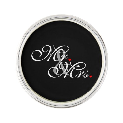 Mr and Mrs Husband Wife His Hers Newly Weds Pin