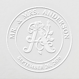 Mr and Mrs Initial A Wedding Embosser