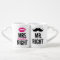 Mr. And Mrs. Lips And Mustache Couples Mug