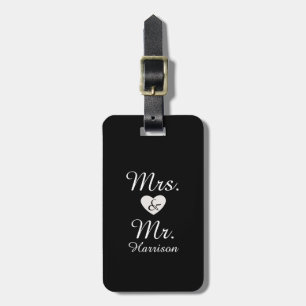 Mr. and Mrs. Luggage Tag