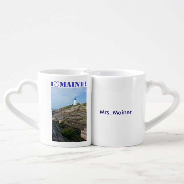 Mr. and Mrs. Mainer Mug set! (Back Nesting)