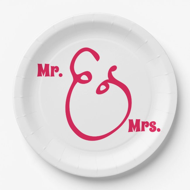 Mr and Mrs - Modern Ampersand Wedding