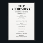 Mr and Mrs Modern Bold Wedding Program<br><div class="desc">Personalize the custom text  above. You can find additional coordinating items in our "Mr and Mrs Modern Bold" collection.</div>