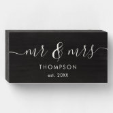 Mr. & Mrs. Personalized Wedding Keepsake Box