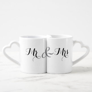 Mr and Mrs Mug Set, Two Hearts Become One