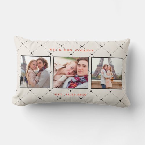 Mr and Mrs Multi Photo Pillow
