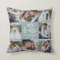 Mr and Mrs multi photo wedding family gift