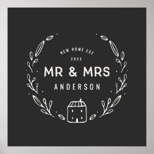 Mr and Mrs new home Poster