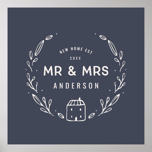 Mr and Mrs new home Poster (Front)