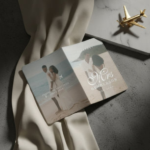 Mr and Mrs Newlywed Two Photo Passport Holder