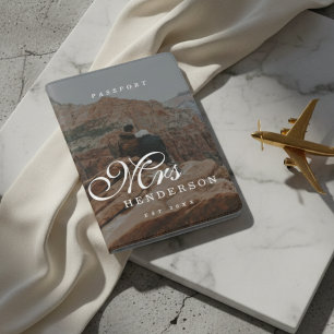 Mr and Mrs Newlywed Two Photo Passport Holder