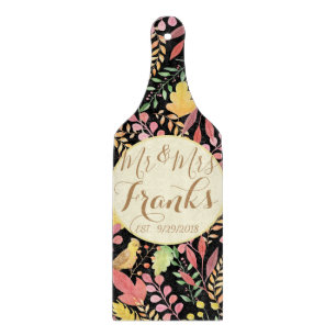 Mr and Mrs Personalized Autumn Cutting Board