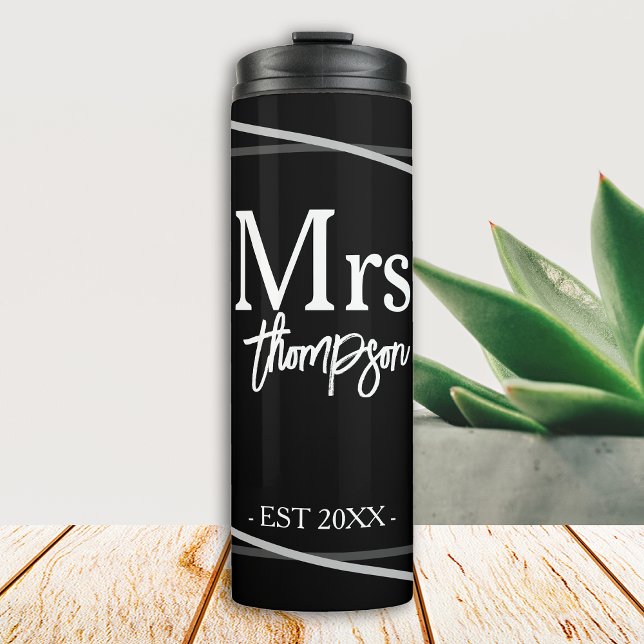 Mr and Mrs Personalized Wedding Gift For Couple Thermal Tumbler (Creator Uploaded)